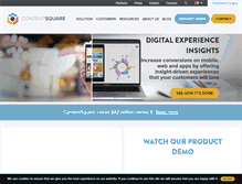 Tablet Screenshot of contentsquare.com